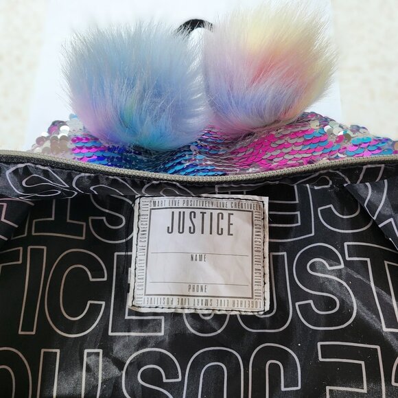 Justice Reversible Sequin Fullsize Backpack - Picture 6 of 8